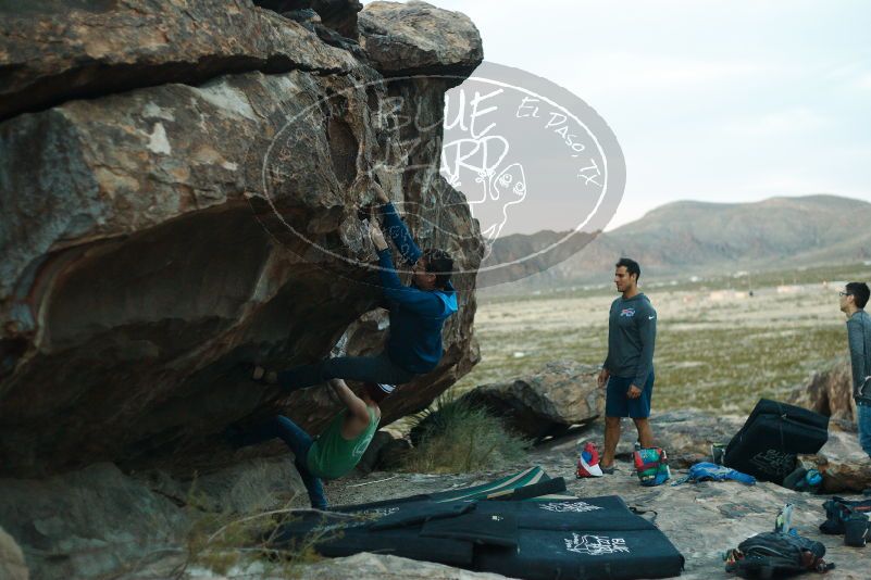 Bouldering in Hueco Tanks on 11/24/2018 with Blue Lizard Climbing and Yoga

Filename: SRM_20181124_1805320.jpg
Aperture: f/2.5
Shutter Speed: 1/200
Body: Canon EOS-1D Mark II
Lens: Canon EF 50mm f/1.8 II