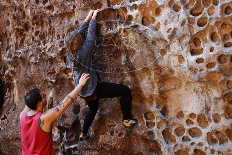 Bouldering in Hueco Tanks on 11/23/2018 with Blue Lizard Climbing and Yoga

Filename: SRM_20181123_1111360.jpg
Aperture: f/2.8
Shutter Speed: 1/250
Body: Canon EOS-1D Mark II
Lens: Canon EF 50mm f/1.8 II