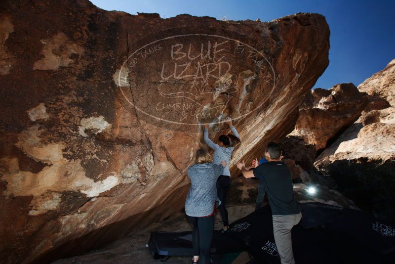 Bouldering in Hueco Tanks on 11/23/2018 with Blue Lizard Climbing and Yoga

Filename: SRM_20181123_1236120.jpg
Aperture: f/5.6
Shutter Speed: 1/250
Body: Canon EOS-1D Mark II
Lens: Canon EF 16-35mm f/2.8 L