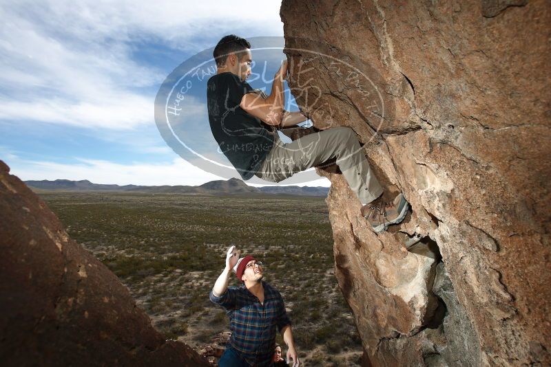 Bouldering in Hueco Tanks on 11/23/2018 with Blue Lizard Climbing and Yoga

Filename: SRM_20181123_1423010.jpg
Aperture: f/5.6
Shutter Speed: 1/250
Body: Canon EOS-1D Mark II
Lens: Canon EF 16-35mm f/2.8 L