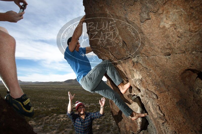 Bouldering in Hueco Tanks on 11/23/2018 with Blue Lizard Climbing and Yoga

Filename: SRM_20181123_1432470.jpg
Aperture: f/5.6
Shutter Speed: 1/250
Body: Canon EOS-1D Mark II
Lens: Canon EF 16-35mm f/2.8 L