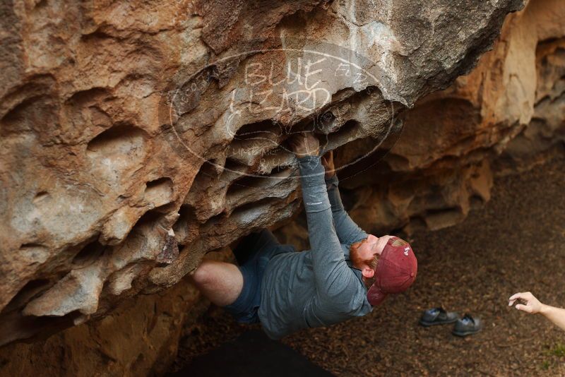 Bouldering in Hueco Tanks on 11/23/2018 with Blue Lizard Climbing and Yoga

Filename: SRM_20181123_1557300.jpg
Aperture: f/3.2
Shutter Speed: 1/250
Body: Canon EOS-1D Mark II
Lens: Canon EF 50mm f/1.8 II