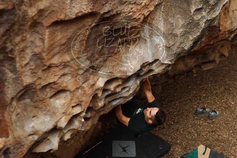 Bouldering in Hueco Tanks on 11/23/2018 with Blue Lizard Climbing and Yoga

Filename: SRM_20181123_1603110.jpg
Aperture: f/3.2
Shutter Speed: 1/250
Body: Canon EOS-1D Mark II
Lens: Canon EF 50mm f/1.8 II