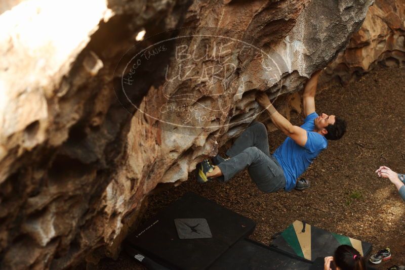 Bouldering in Hueco Tanks on 11/23/2018 with Blue Lizard Climbing and Yoga

Filename: SRM_20181123_1604400.jpg
Aperture: f/3.5
Shutter Speed: 1/250
Body: Canon EOS-1D Mark II
Lens: Canon EF 50mm f/1.8 II