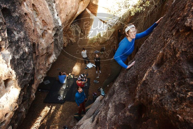 Bouldering in Hueco Tanks on 11/23/2018 with Blue Lizard Climbing and Yoga

Filename: SRM_20181123_1618370.jpg
Aperture: f/6.3
Shutter Speed: 1/125
Body: Canon EOS-1D Mark II
Lens: Canon EF 16-35mm f/2.8 L