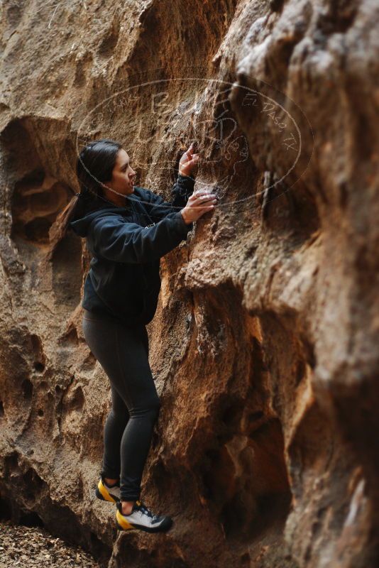 Bouldering in Hueco Tanks on 11/23/2018 with Blue Lizard Climbing and Yoga

Filename: SRM_20181123_1625310.jpg
Aperture: f/2.2
Shutter Speed: 1/125
Body: Canon EOS-1D Mark II
Lens: Canon EF 50mm f/1.8 II