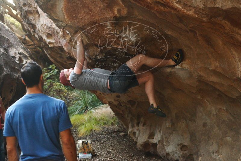 Bouldering in Hueco Tanks on 11/23/2018 with Blue Lizard Climbing and Yoga

Filename: SRM_20181123_1649460.jpg
Aperture: f/3.5
Shutter Speed: 1/100
Body: Canon EOS-1D Mark II
Lens: Canon EF 50mm f/1.8 II