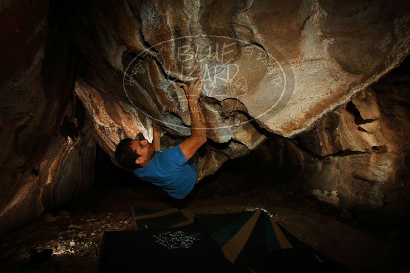 Bouldering in Hueco Tanks on 11/23/2018 with Blue Lizard Climbing and Yoga

Filename: SRM_20181123_1717210.jpg
Aperture: f/8.0
Shutter Speed: 1/250
Body: Canon EOS-1D Mark II
Lens: Canon EF 16-35mm f/2.8 L