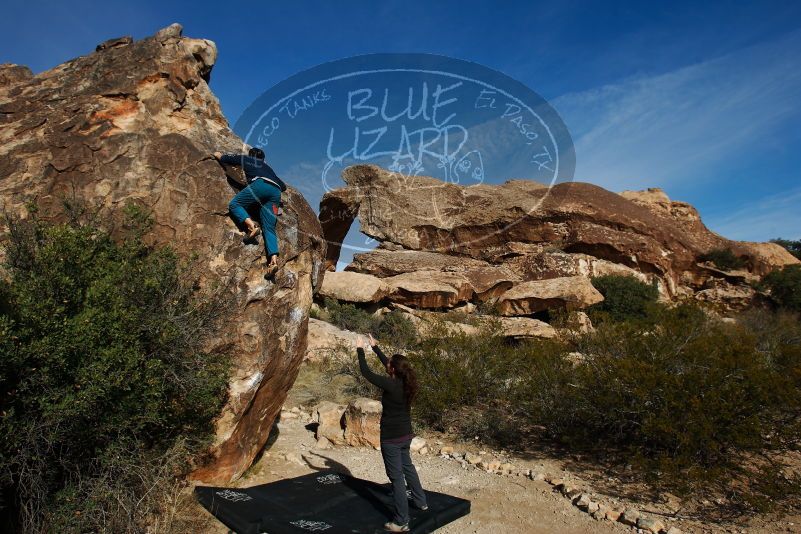 Bouldering in Hueco Tanks on 11/22/2018 with Blue Lizard Climbing and Yoga

Filename: SRM_20181122_1022100.jpg
Aperture: f/5.6
Shutter Speed: 1/800
Body: Canon EOS-1D Mark II
Lens: Canon EF 16-35mm f/2.8 L