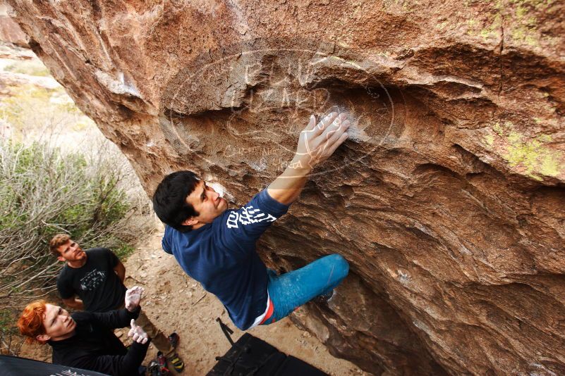 Bouldering in Hueco Tanks on 11/22/2018 with Blue Lizard Climbing and Yoga

Filename: SRM_20181122_1256350.jpg
Aperture: f/5.6
Shutter Speed: 1/320
Body: Canon EOS-1D Mark II
Lens: Canon EF 16-35mm f/2.8 L