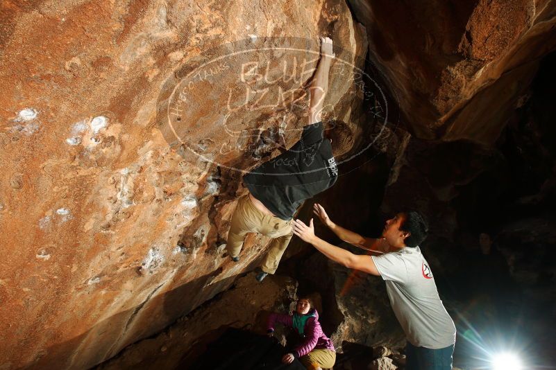 Bouldering in Hueco Tanks on 11/22/2018 with Blue Lizard Climbing and Yoga

Filename: SRM_20181122_1457150.jpg
Aperture: f/8.0
Shutter Speed: 1/250
Body: Canon EOS-1D Mark II
Lens: Canon EF 16-35mm f/2.8 L