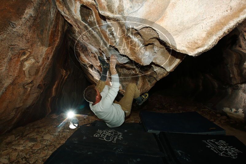 Bouldering in Hueco Tanks on 11/22/2018 with Blue Lizard Climbing and Yoga

Filename: SRM_20181122_1645200.jpg
Aperture: f/8.0
Shutter Speed: 1/250
Body: Canon EOS-1D Mark II
Lens: Canon EF 16-35mm f/2.8 L