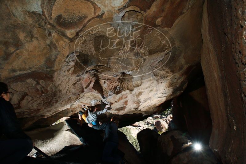 Bouldering in Hueco Tanks on 11/19/2018 with Blue Lizard Climbing and Yoga

Filename: SRM_20181119_1307350.jpg
Aperture: f/8.0
Shutter Speed: 1/250
Body: Canon EOS-1D Mark II
Lens: Canon EF 16-35mm f/2.8 L