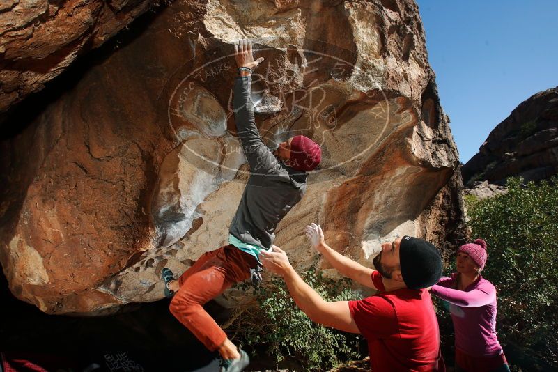 Bouldering in Hueco Tanks on 11/09/2018 with Blue Lizard Climbing and Yoga

Filename: SRM_20181109_1305110.jpg
Aperture: f/8.0
Shutter Speed: 1/320
Body: Canon EOS-1D Mark II
Lens: Canon EF 16-35mm f/2.8 L