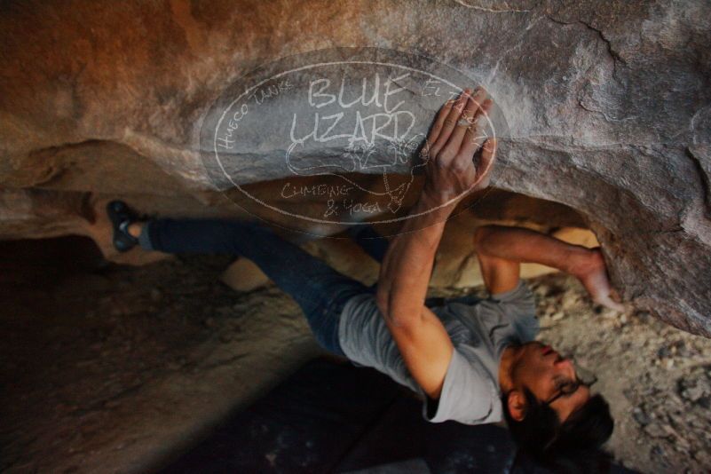 Bouldering in Hueco Tanks on 12/01/2018 with Blue Lizard Climbing and Yoga

Filename: SRM_20181201_1101311.jpg
Aperture: f/2.8
Shutter Speed: 1/100
Body: Canon EOS-1D Mark II
Lens: Canon EF 16-35mm f/2.8 L