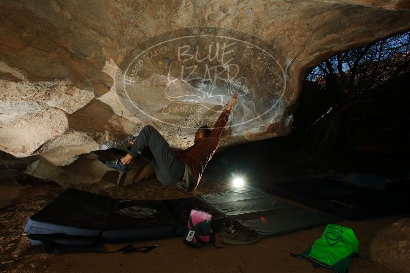 Bouldering in Hueco Tanks on 12/01/2018 with Blue Lizard Climbing and Yoga

Filename: SRM_20181201_1117590.jpg
Aperture: f/8.0
Shutter Speed: 1/250
Body: Canon EOS-1D Mark II
Lens: Canon EF 16-35mm f/2.8 L