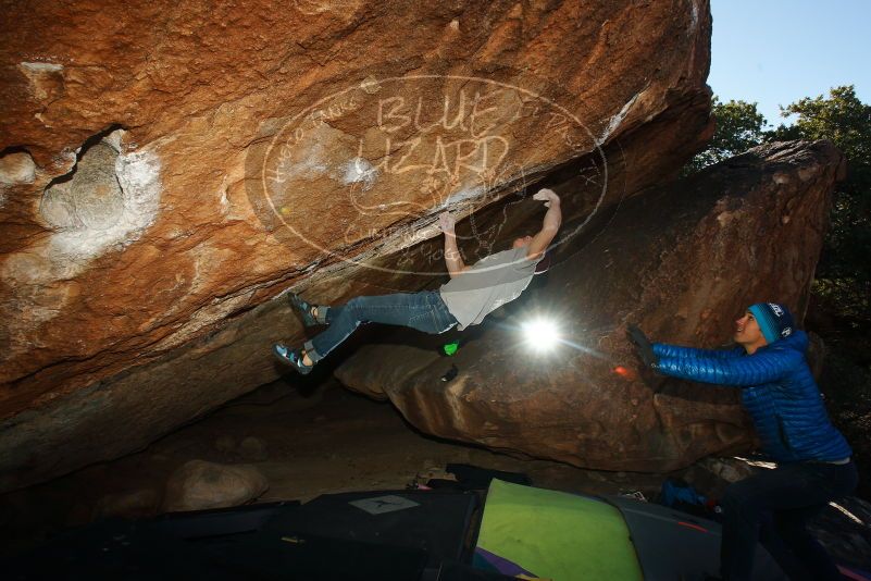 Bouldering in Hueco Tanks on 12/01/2018 with Blue Lizard Climbing and Yoga

Filename: SRM_20181201_1211510.jpg
Aperture: f/8.0
Shutter Speed: 1/250
Body: Canon EOS-1D Mark II
Lens: Canon EF 16-35mm f/2.8 L