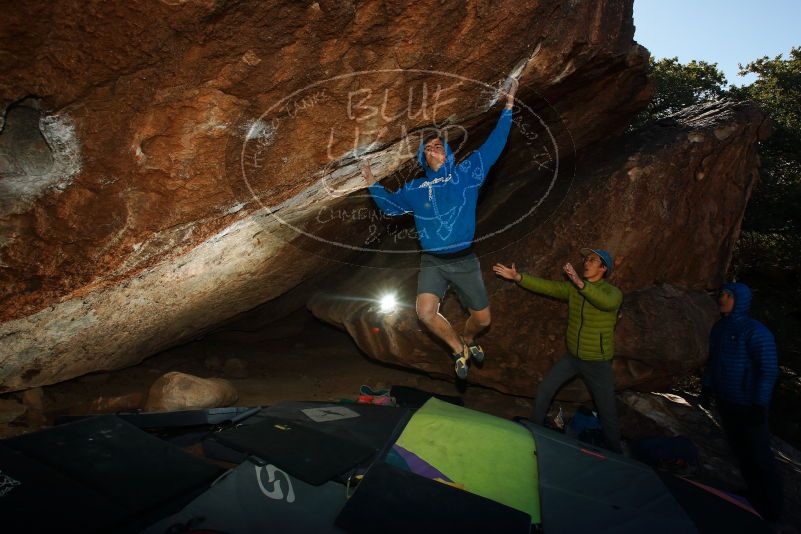 Bouldering in Hueco Tanks on 12/01/2018 with Blue Lizard Climbing and Yoga

Filename: SRM_20181201_1237390.jpg
Aperture: f/8.0
Shutter Speed: 1/320
Body: Canon EOS-1D Mark II
Lens: Canon EF 16-35mm f/2.8 L