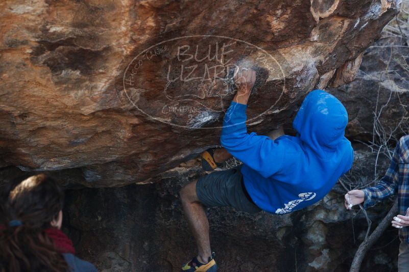 Bouldering in Hueco Tanks on 12/01/2018 with Blue Lizard Climbing and Yoga

Filename: SRM_20181201_1408350.jpg
Aperture: f/4.0
Shutter Speed: 1/640
Body: Canon EOS-1D Mark II
Lens: Canon EF 50mm f/1.8 II