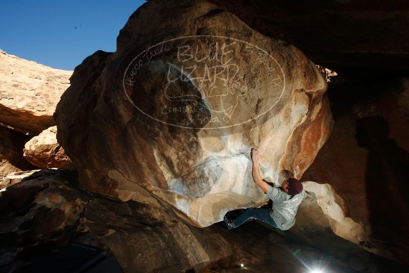 Bouldering in Hueco Tanks on 12/01/2018 with Blue Lizard Climbing and Yoga

Filename: SRM_20181201_1527390.jpg
Aperture: f/8.0
Shutter Speed: 1/250
Body: Canon EOS-1D Mark II
Lens: Canon EF 16-35mm f/2.8 L