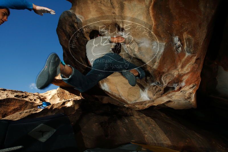 Bouldering in Hueco Tanks on 12/01/2018 with Blue Lizard Climbing and Yoga

Filename: SRM_20181201_1611130.jpg
Aperture: f/8.0
Shutter Speed: 1/250
Body: Canon EOS-1D Mark II
Lens: Canon EF 16-35mm f/2.8 L