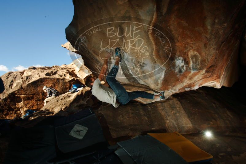 Bouldering in Hueco Tanks on 12/01/2018 with Blue Lizard Climbing and Yoga

Filename: SRM_20181201_1620270.jpg
Aperture: f/8.0
Shutter Speed: 1/250
Body: Canon EOS-1D Mark II
Lens: Canon EF 16-35mm f/2.8 L