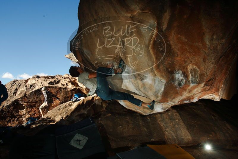 Bouldering in Hueco Tanks on 12/01/2018 with Blue Lizard Climbing and Yoga

Filename: SRM_20181201_1620300.jpg
Aperture: f/8.0
Shutter Speed: 1/250
Body: Canon EOS-1D Mark II
Lens: Canon EF 16-35mm f/2.8 L