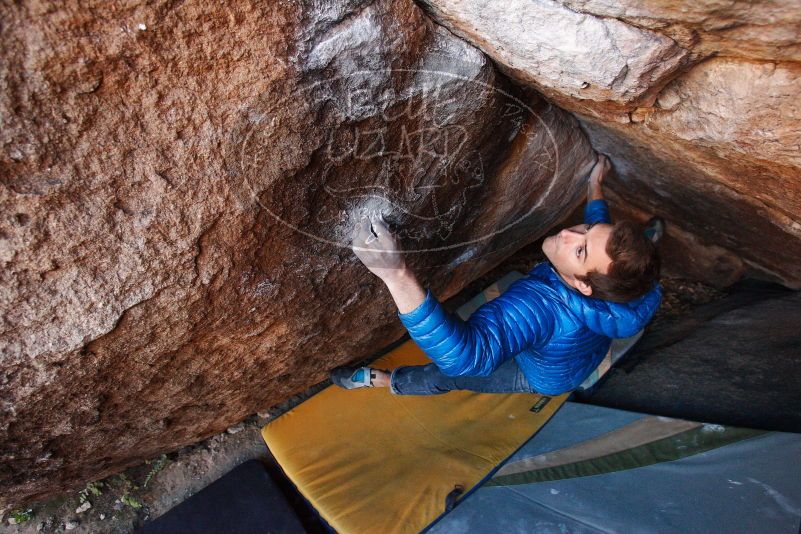 Bouldering in Hueco Tanks on 12/01/2018 with Blue Lizard Climbing and Yoga

Filename: SRM_20181201_1705430.jpg
Aperture: f/4.5
Shutter Speed: 1/200
Body: Canon EOS-1D Mark II
Lens: Canon EF 16-35mm f/2.8 L