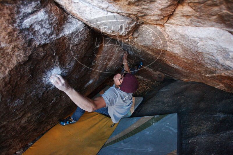 Bouldering in Hueco Tanks on 12/01/2018 with Blue Lizard Climbing and Yoga

Filename: SRM_20181201_1710490.jpg
Aperture: f/3.5
Shutter Speed: 1/200
Body: Canon EOS-1D Mark II
Lens: Canon EF 16-35mm f/2.8 L