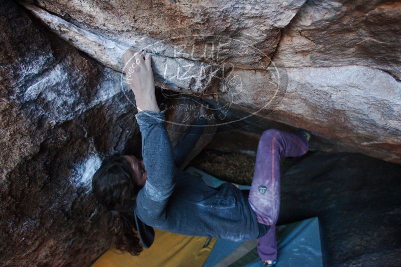 Bouldering in Hueco Tanks on 12/01/2018 with Blue Lizard Climbing and Yoga

Filename: SRM_20181201_1712530.jpg
Aperture: f/4.0
Shutter Speed: 1/200
Body: Canon EOS-1D Mark II
Lens: Canon EF 16-35mm f/2.8 L