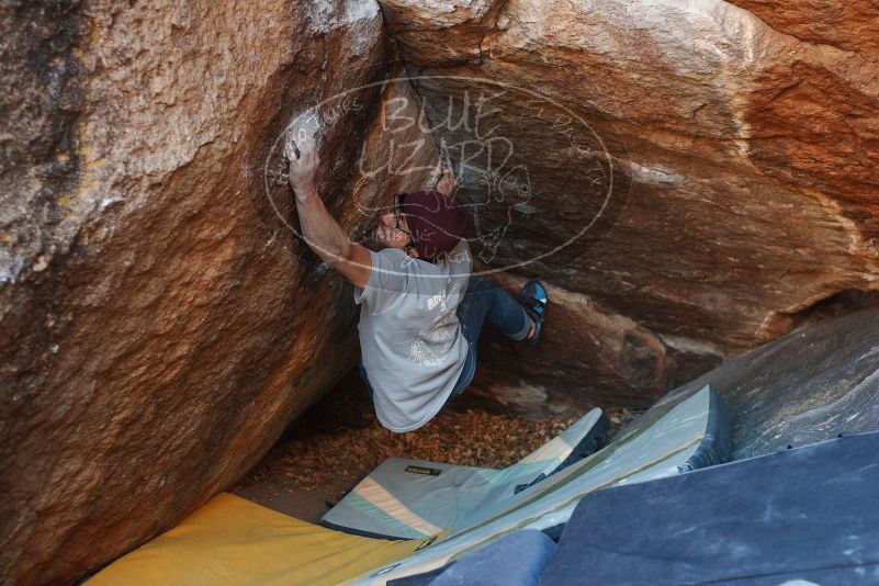 Bouldering in Hueco Tanks on 12/01/2018 with Blue Lizard Climbing and Yoga

Filename: SRM_20181201_1715581.jpg
Aperture: f/3.2
Shutter Speed: 1/250
Body: Canon EOS-1D Mark II
Lens: Canon EF 50mm f/1.8 II