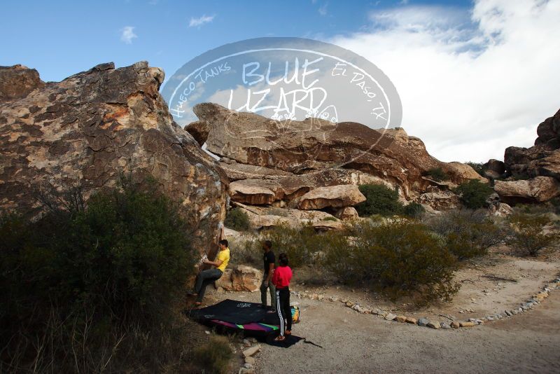 Bouldering in Hueco Tanks on 12/02/2018 with Blue Lizard Climbing and Yoga

Filename: SRM_20181202_1108310.jpg
Aperture: f/5.6
Shutter Speed: 1/250
Body: Canon EOS-1D Mark II
Lens: Canon EF 16-35mm f/2.8 L