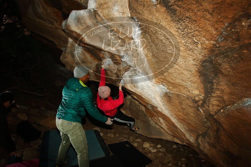 Bouldering in Hueco Tanks on 12/02/2018 with Blue Lizard Climbing and Yoga

Filename: SRM_20181202_1641000.jpg
Aperture: f/7.1
Shutter Speed: 1/250
Body: Canon EOS-1D Mark II
Lens: Canon EF 16-35mm f/2.8 L