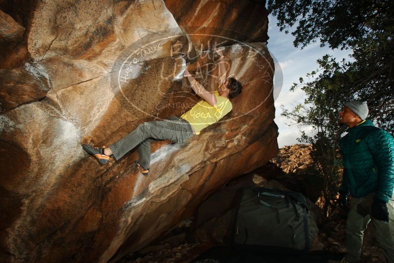 Bouldering in Hueco Tanks on 12/02/2018 with Blue Lizard Climbing and Yoga

Filename: SRM_20181202_1649340.jpg
Aperture: f/7.1
Shutter Speed: 1/250
Body: Canon EOS-1D Mark II
Lens: Canon EF 16-35mm f/2.8 L