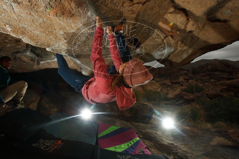 Bouldering in Hueco Tanks on 12/08/2018 with Blue Lizard Climbing and Yoga

Filename: SRM_20181208_1153390.jpg
Aperture: f/8.0
Shutter Speed: 1/250
Body: Canon EOS-1D Mark II
Lens: Canon EF 16-35mm f/2.8 L