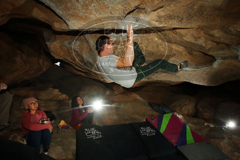 Bouldering in Hueco Tanks on 12/08/2018 with Blue Lizard Climbing and Yoga

Filename: SRM_20181208_1224560.jpg
Aperture: f/8.0
Shutter Speed: 1/200
Body: Canon EOS-1D Mark II
Lens: Canon EF 16-35mm f/2.8 L