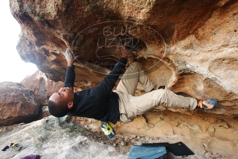 Bouldering in Hueco Tanks on 12/08/2018 with Blue Lizard Climbing and Yoga

Filename: SRM_20181208_1638150.jpg
Aperture: f/4.5
Shutter Speed: 1/250
Body: Canon EOS-1D Mark II
Lens: Canon EF 16-35mm f/2.8 L