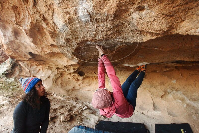 Bouldering in Hueco Tanks on 12/08/2018 with Blue Lizard Climbing and Yoga

Filename: SRM_20181208_1646490.jpg
Aperture: f/4.5
Shutter Speed: 1/250
Body: Canon EOS-1D Mark II
Lens: Canon EF 16-35mm f/2.8 L