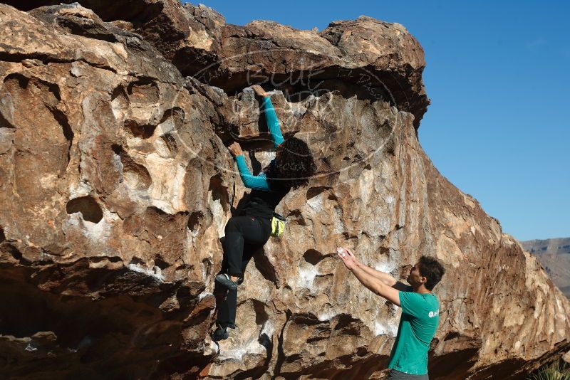 Bouldering in Hueco Tanks on 12/09/2018 with Blue Lizard Climbing and Yoga

Filename: SRM_20181209_1101000.jpg
Aperture: f/5.6
Shutter Speed: 1/400
Body: Canon EOS-1D Mark II
Lens: Canon EF 50mm f/1.8 II