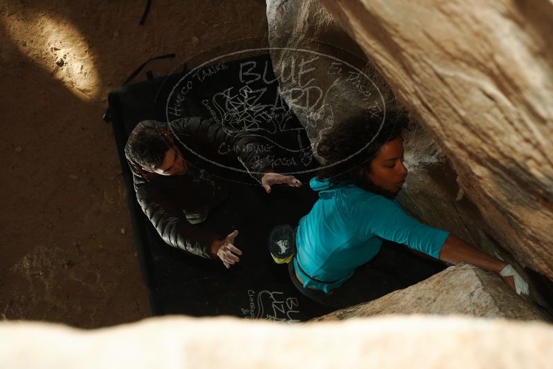 Bouldering in Hueco Tanks on 12/09/2018 with Blue Lizard Climbing and Yoga

Filename: SRM_20181209_1541150.jpg
Aperture: f/5.6
Shutter Speed: 1/250
Body: Canon EOS-1D Mark II
Lens: Canon EF 50mm f/1.8 II