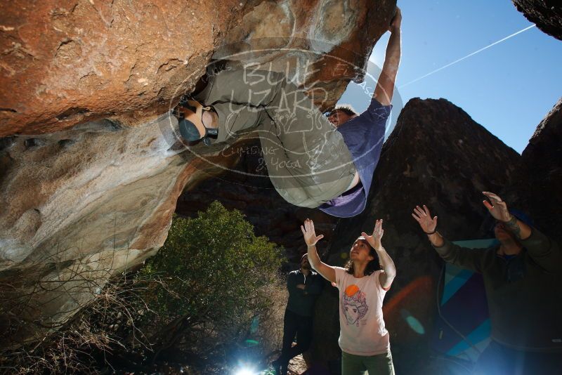 Bouldering in Hueco Tanks on 12/14/2018 with Blue Lizard Climbing and Yoga

Filename: SRM_20181214_1221270.jpg
Aperture: f/8.0
Shutter Speed: 1/250
Body: Canon EOS-1D Mark II
Lens: Canon EF 16-35mm f/2.8 L