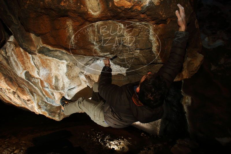 Bouldering in Hueco Tanks on 12/14/2018 with Blue Lizard Climbing and Yoga

Filename: SRM_20181214_1354040.jpg
Aperture: f/5.6
Shutter Speed: 1/250
Body: Canon EOS-1D Mark II
Lens: Canon EF 16-35mm f/2.8 L