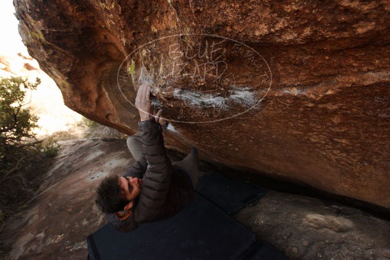 Bouldering in Hueco Tanks on 12/14/2018 with Blue Lizard Climbing and Yoga

Filename: SRM_20181214_1556090.jpg
Aperture: f/5.6
Shutter Speed: 1/250
Body: Canon EOS-1D Mark II
Lens: Canon EF 16-35mm f/2.8 L