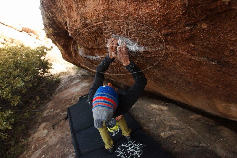 Bouldering in Hueco Tanks on 12/14/2018 with Blue Lizard Climbing and Yoga

Filename: SRM_20181214_1603210.jpg
Aperture: f/5.6
Shutter Speed: 1/250
Body: Canon EOS-1D Mark II
Lens: Canon EF 16-35mm f/2.8 L