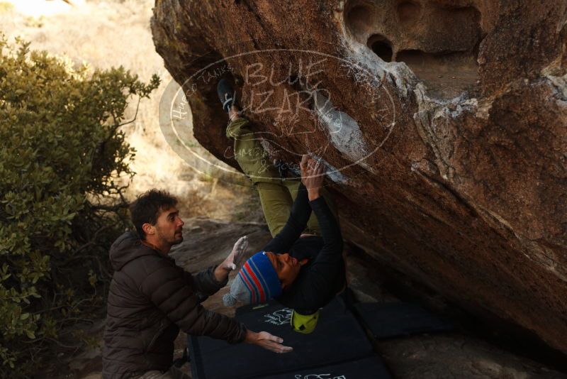 Bouldering in Hueco Tanks on 12/14/2018 with Blue Lizard Climbing and Yoga

Filename: SRM_20181214_1607430.jpg
Aperture: f/4.5
Shutter Speed: 1/250
Body: Canon EOS-1D Mark II
Lens: Canon EF 50mm f/1.8 II