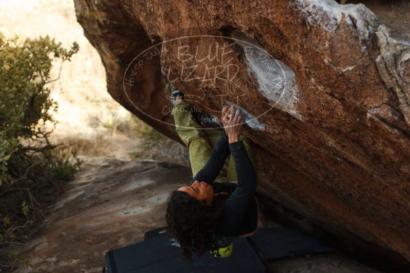 Bouldering in Hueco Tanks on 12/14/2018 with Blue Lizard Climbing and Yoga

Filename: SRM_20181214_1611481.jpg
Aperture: f/4.0
Shutter Speed: 1/250
Body: Canon EOS-1D Mark II
Lens: Canon EF 50mm f/1.8 II