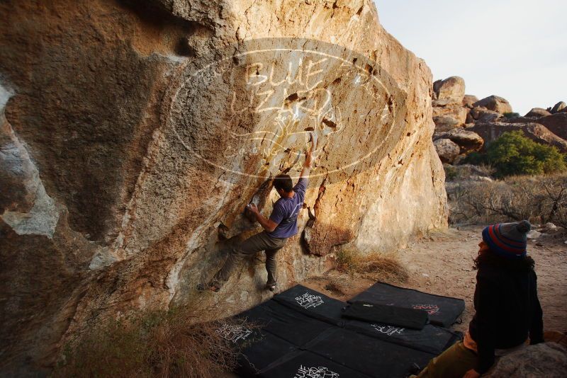 Bouldering in Hueco Tanks on 12/14/2018 with Blue Lizard Climbing and Yoga

Filename: SRM_20181214_1742090.jpg
Aperture: f/4.0
Shutter Speed: 1/320
Body: Canon EOS-1D Mark II
Lens: Canon EF 16-35mm f/2.8 L