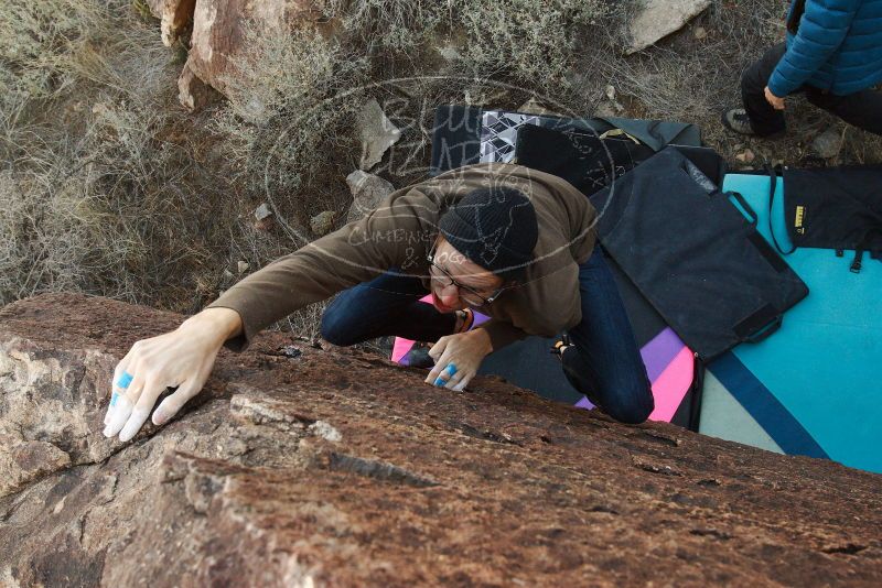 Bouldering in Hueco Tanks on 12/21/2018 with Blue Lizard Climbing and Yoga

Filename: SRM_20181221_1142080.jpg
Aperture: f/10.0
Shutter Speed: 1/250
Body: Canon EOS-1D Mark II
Lens: Canon EF 16-35mm f/2.8 L