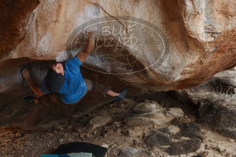 Bouldering in Hueco Tanks on 12/21/2018 with Blue Lizard Climbing and Yoga

Filename: SRM_20181221_1332081.jpg
Aperture: f/3.2
Shutter Speed: 1/250
Body: Canon EOS-1D Mark II
Lens: Canon EF 50mm f/1.8 II