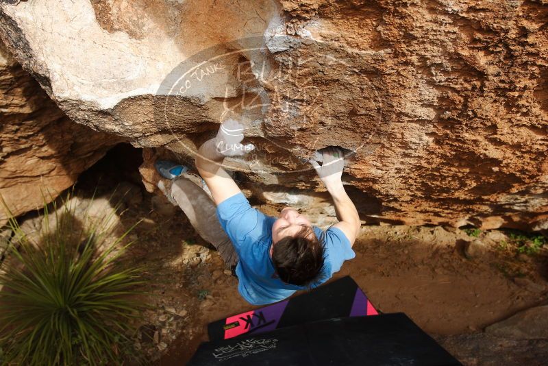 Bouldering in Hueco Tanks on 12/21/2018 with Blue Lizard Climbing and Yoga

Filename: SRM_20181221_1515521.jpg
Aperture: f/5.6
Shutter Speed: 1/320
Body: Canon EOS-1D Mark II
Lens: Canon EF 16-35mm f/2.8 L